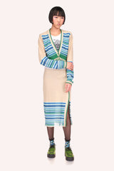 Tonal Zigzag Skirt - Anna Sui Outlet