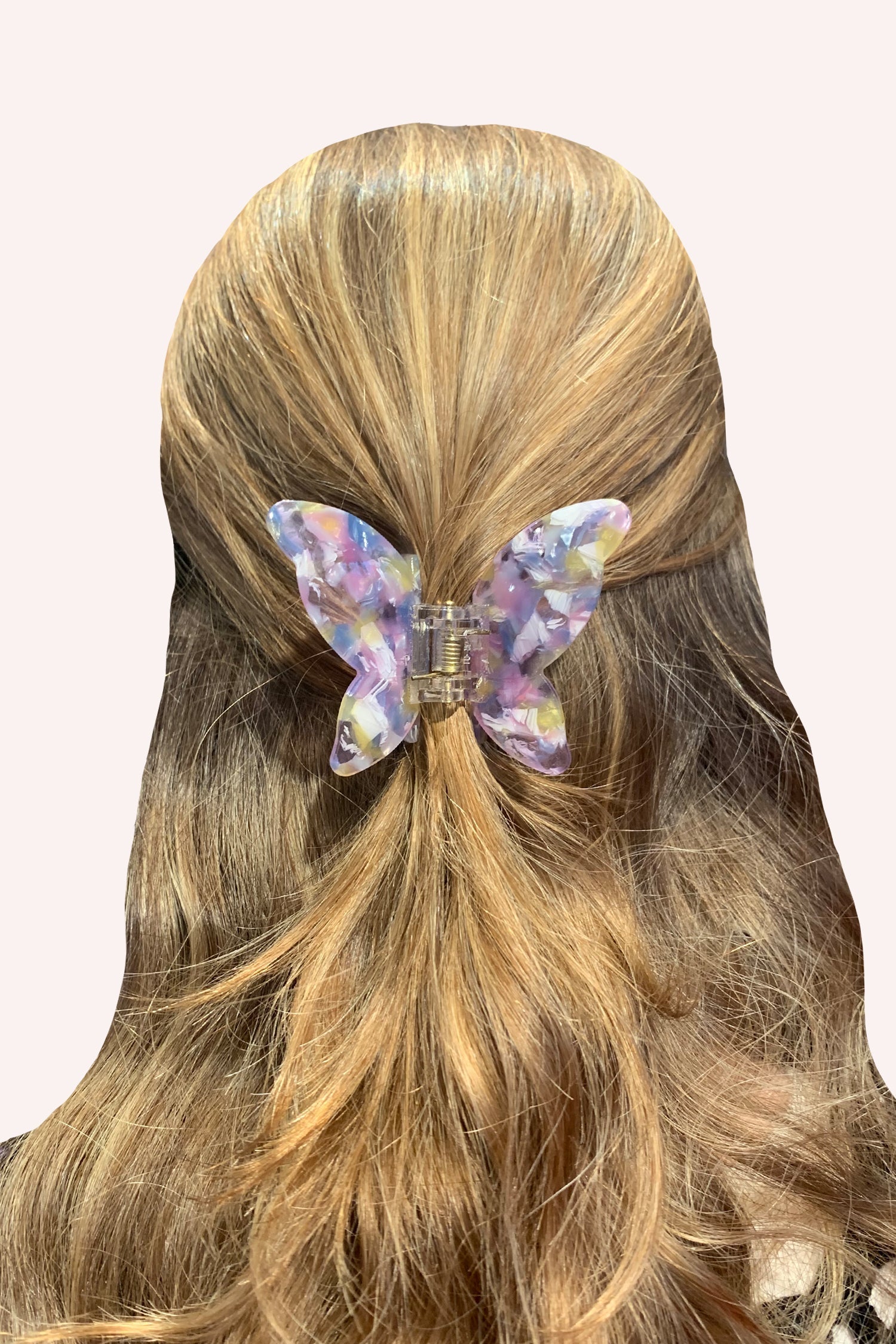 Large Gemstone Butterfly Jaw Clip - Rainbow - Anna Sui Outlet