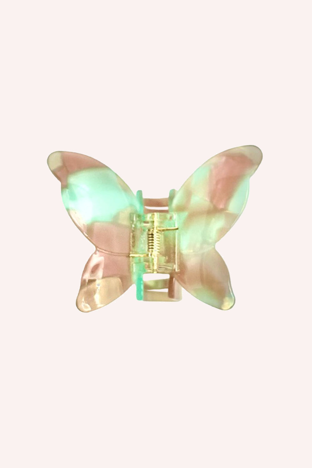 Large Gemstone Butterfly Jaw Clip - Minty-Sand - Anna Sui Online