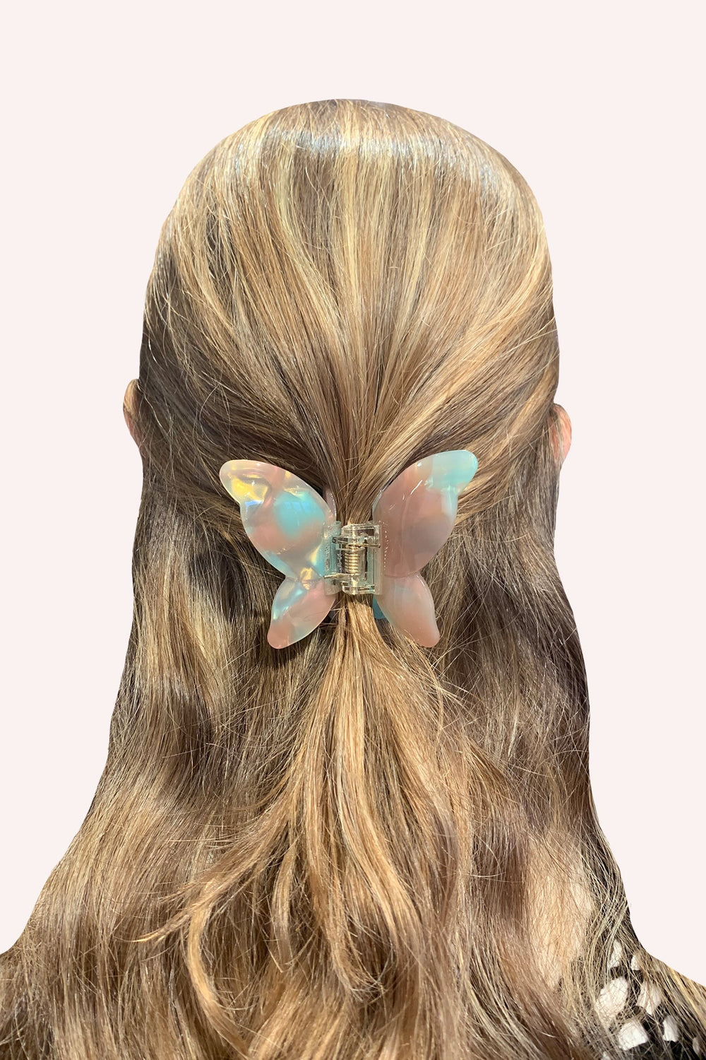 Large Gemstone Butterfly Jaw Clip - Minty-Sand - Anna Sui Online