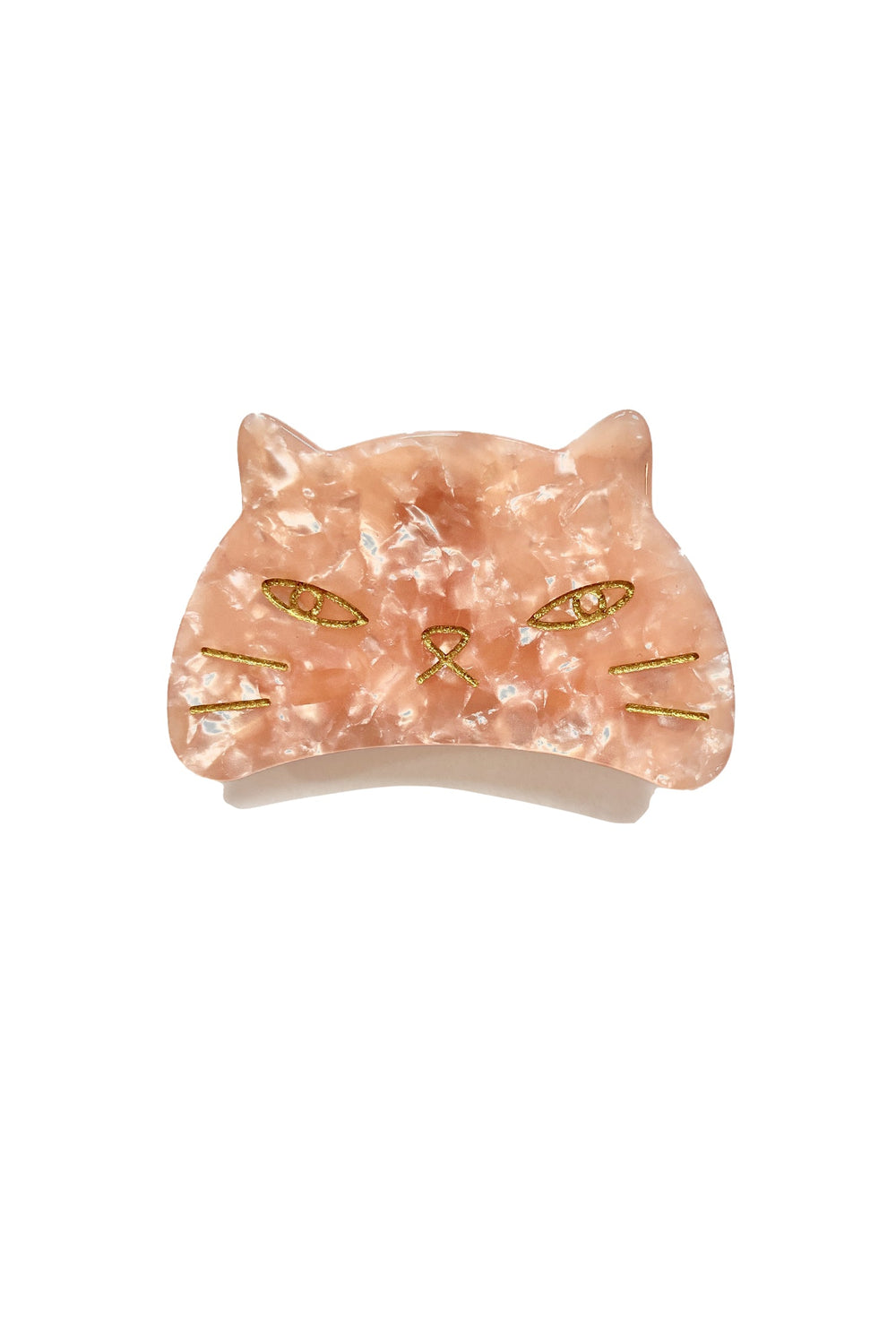 Etched Large Cat Jaw Clip Rose Quartz - Anna Sui Online