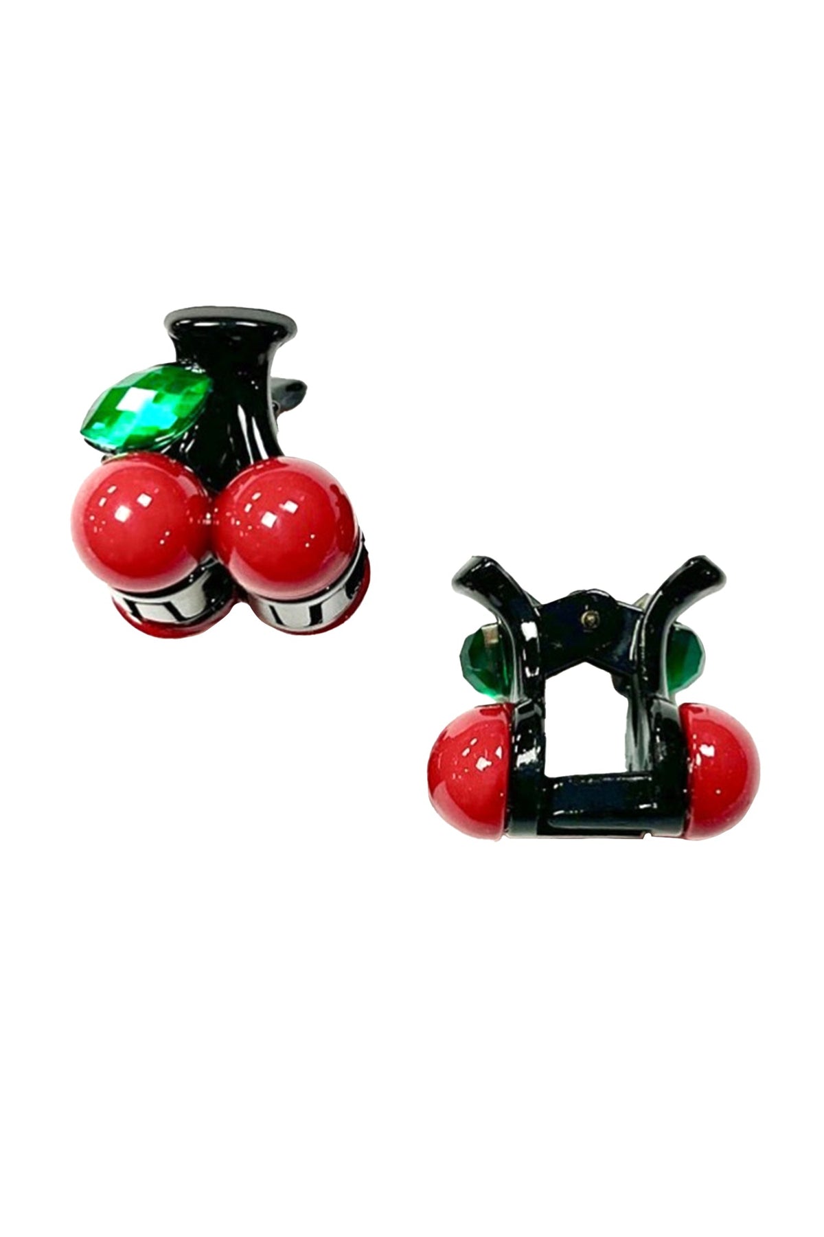 Baby Cherry Jaw Clip Pair Red Black - Anna Sui Sale