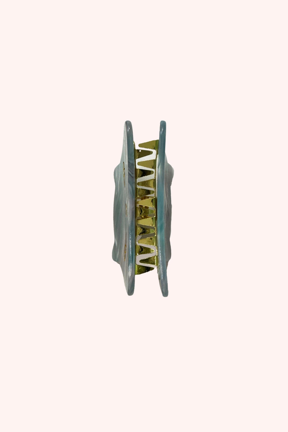 Etched Large Cat Jaw Clip Sky Blue - Anna Sui Discount