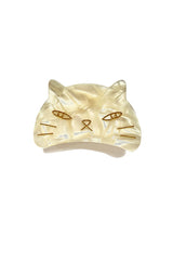 Etched Large Cat Jaw Clip Ivory - Anna Sui Outlet