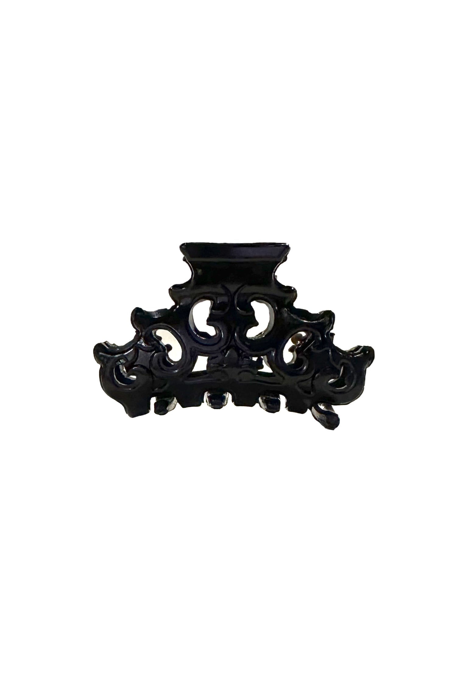 Mini Medieval French Jaw Clip Black - Anna Sui US