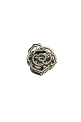 Large Vera Cut Out Flower Jaw Clip - Black - Anna Sui US