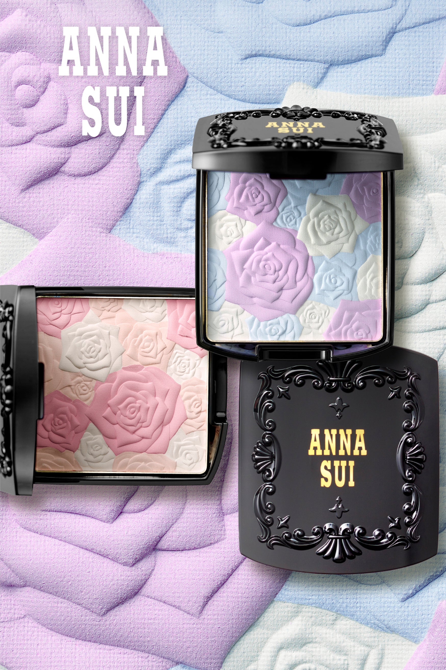 New: Anna Sui Rose Pressed Powder - Anna Sui Discount