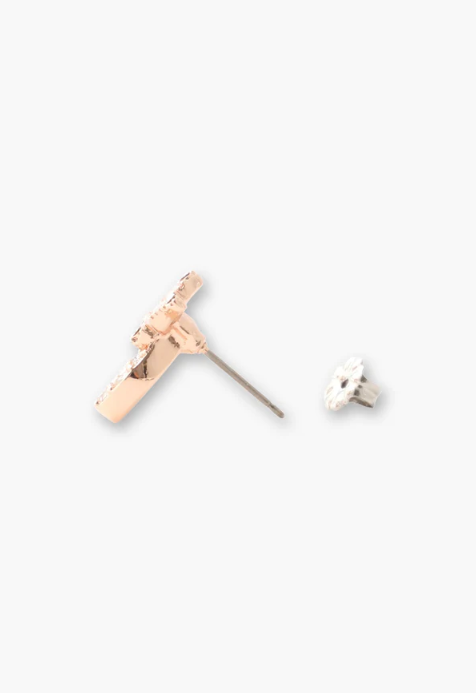 Lucky Horseshoe Stud Earrings - Rose Gold - Anna Sui Discount