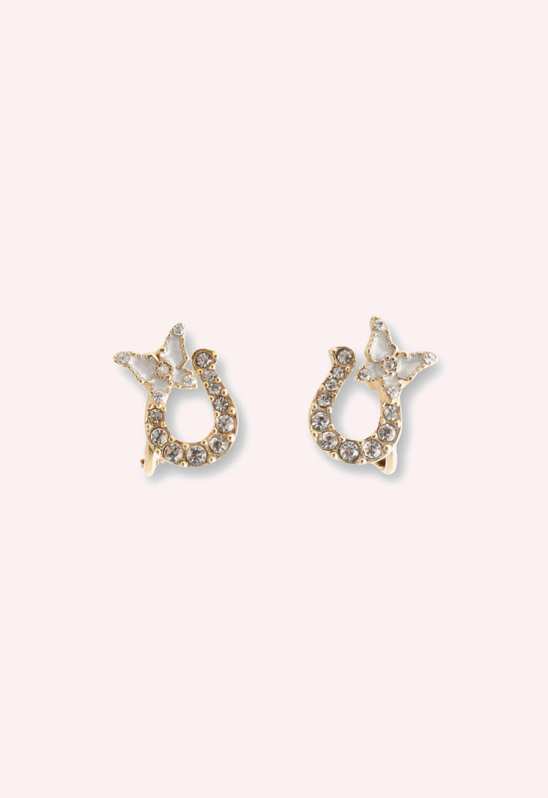 Lucky Horseshoe Stud Earrings - Gold - Anna Sui Discount