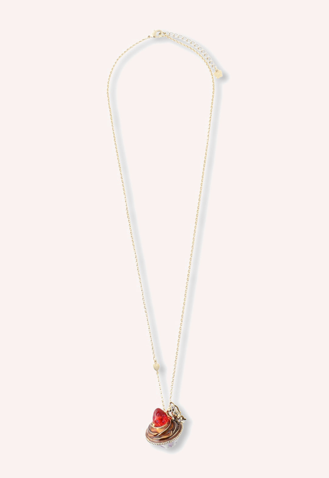 Strawberry Cupcake Necklace - Red Multi - Anna Sui US