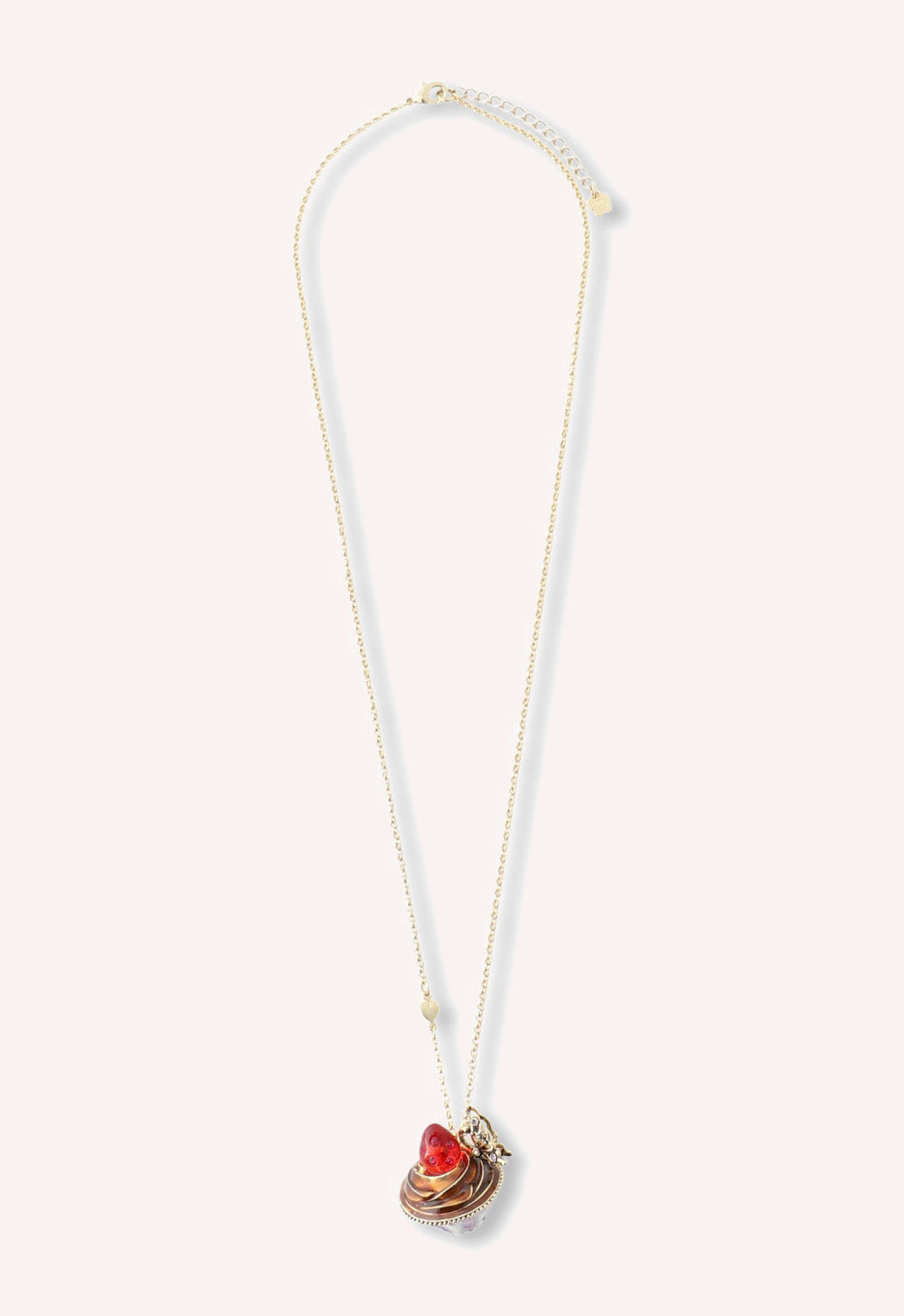 Strawberry Cupcake Necklace - Red Multi - Anna Sui US