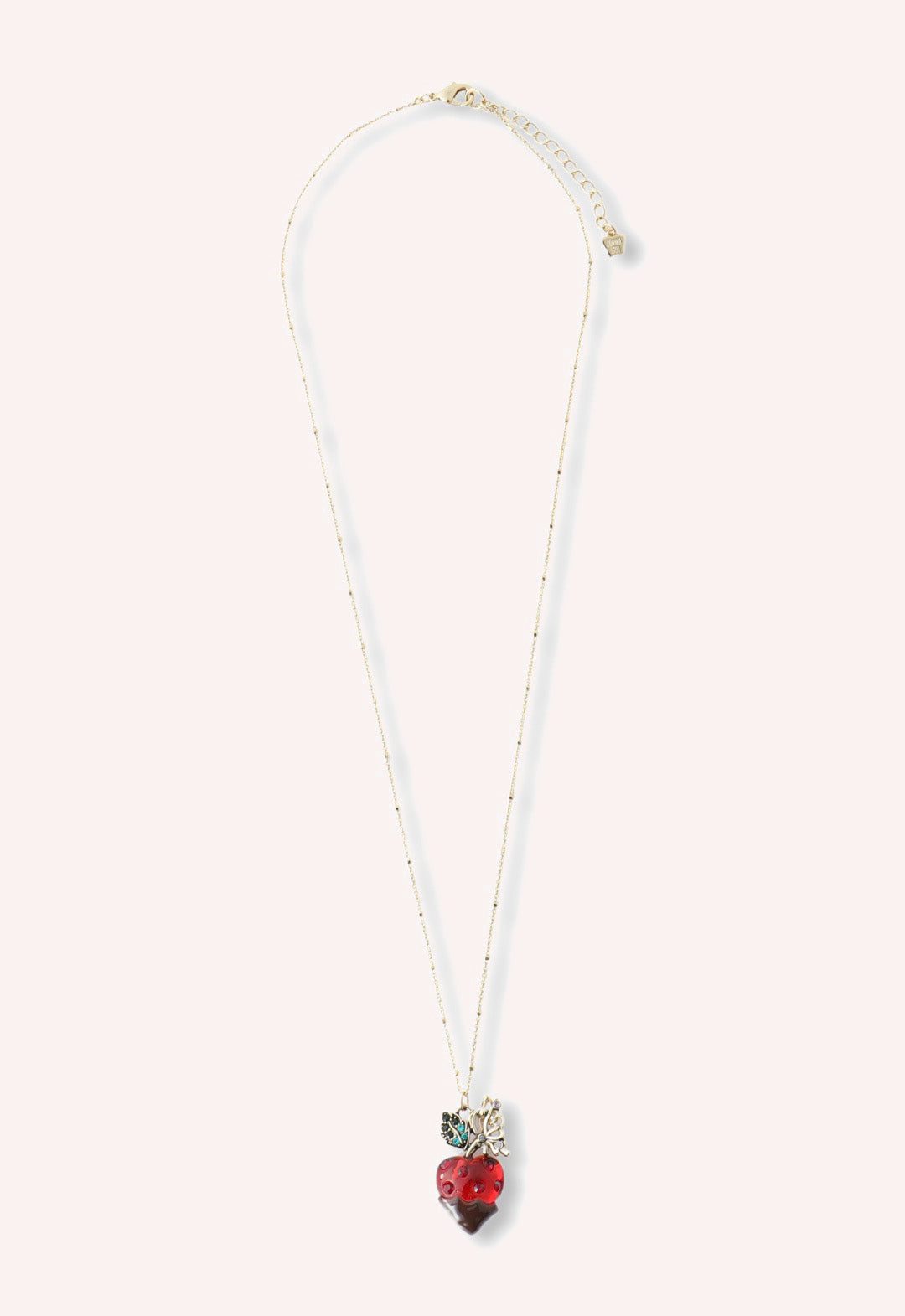 Chocolate Covered Strawberry Necklace - Red Multi - Anna Sui Discount
