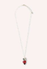 Chocolate Covered Strawberry Necklace - Red Multi - Anna Sui Discount