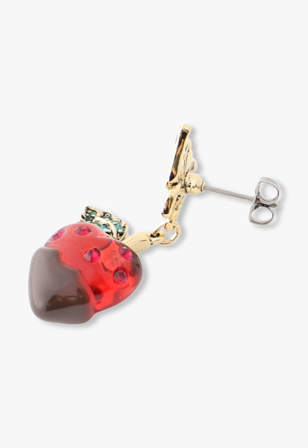 Chocolate Covered Strawberry Earrings - Red Multi - Anna Sui Online