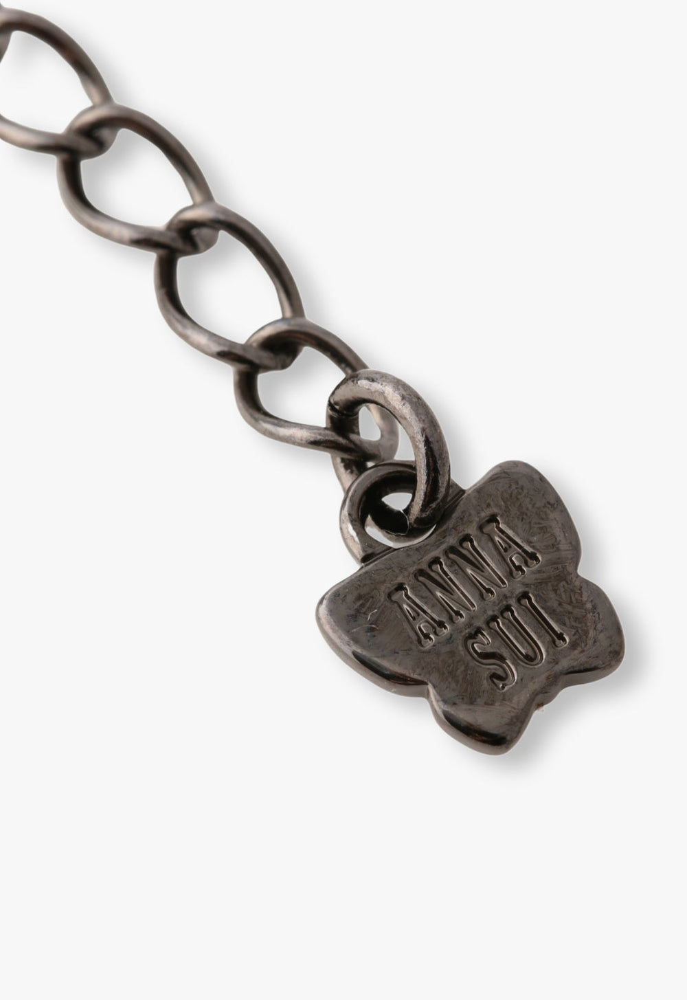 Bejeweled Butterfly Necklace - Violet Gunmetal - Anna Sui Sale