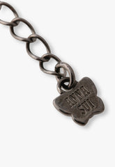 Bejeweled Butterfly Necklace - Violet Gunmetal - Anna Sui Sale