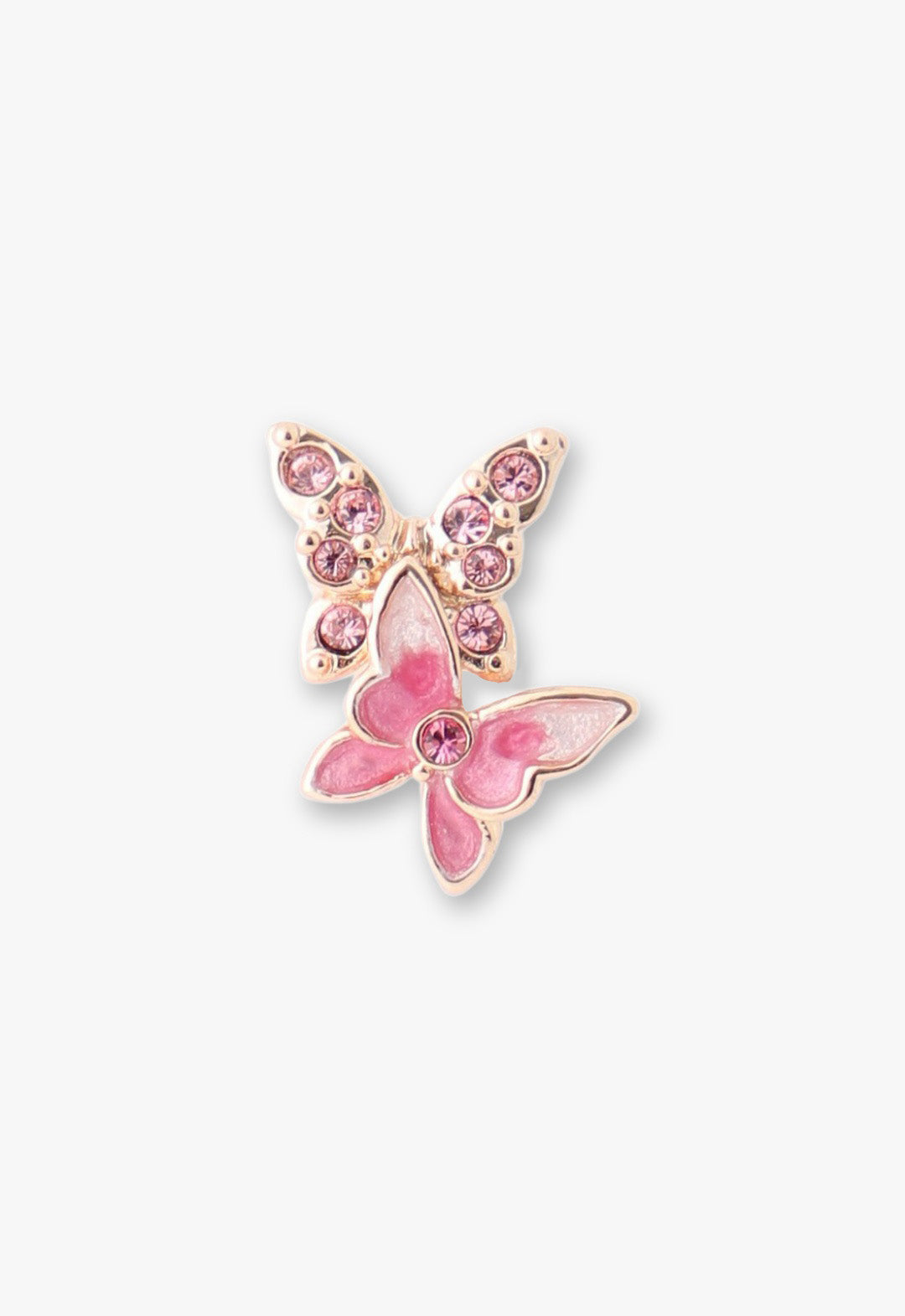 Bejeweled Butterfly Stud Earrings - Pink - Anna Sui Outlet