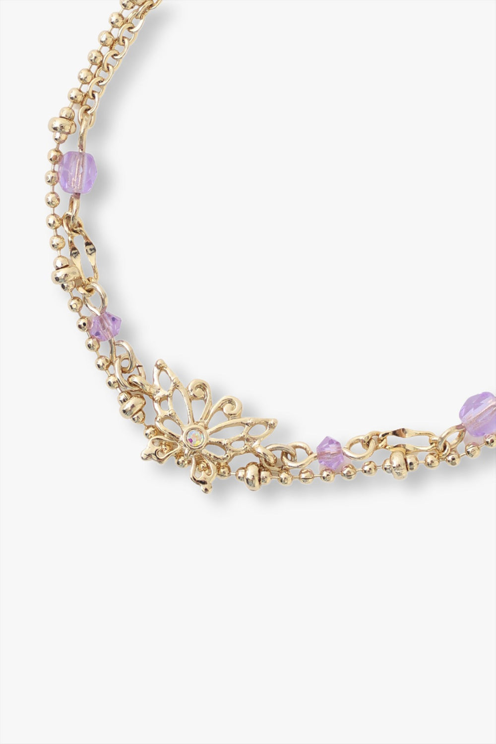 Aquamarine Butterfly Bracelet - Anna Sui Outlet