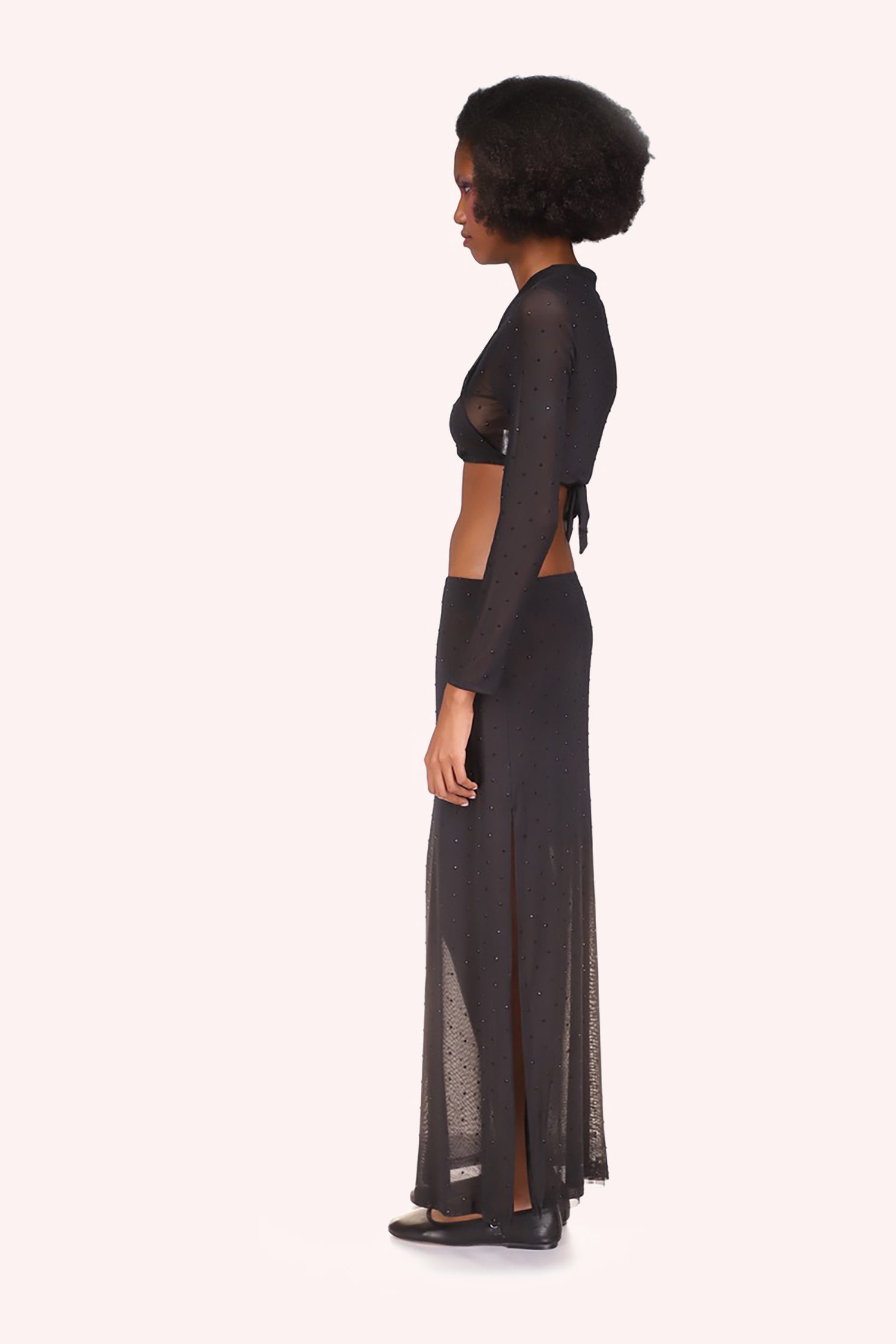 Rhinestone Mesh Skirt - Anna Sui Sale
