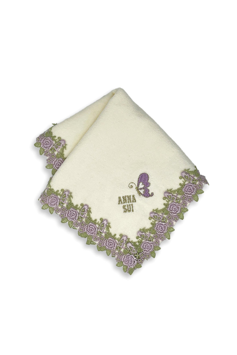 Rose Embroidery Washcloth - Anna Sui Sale