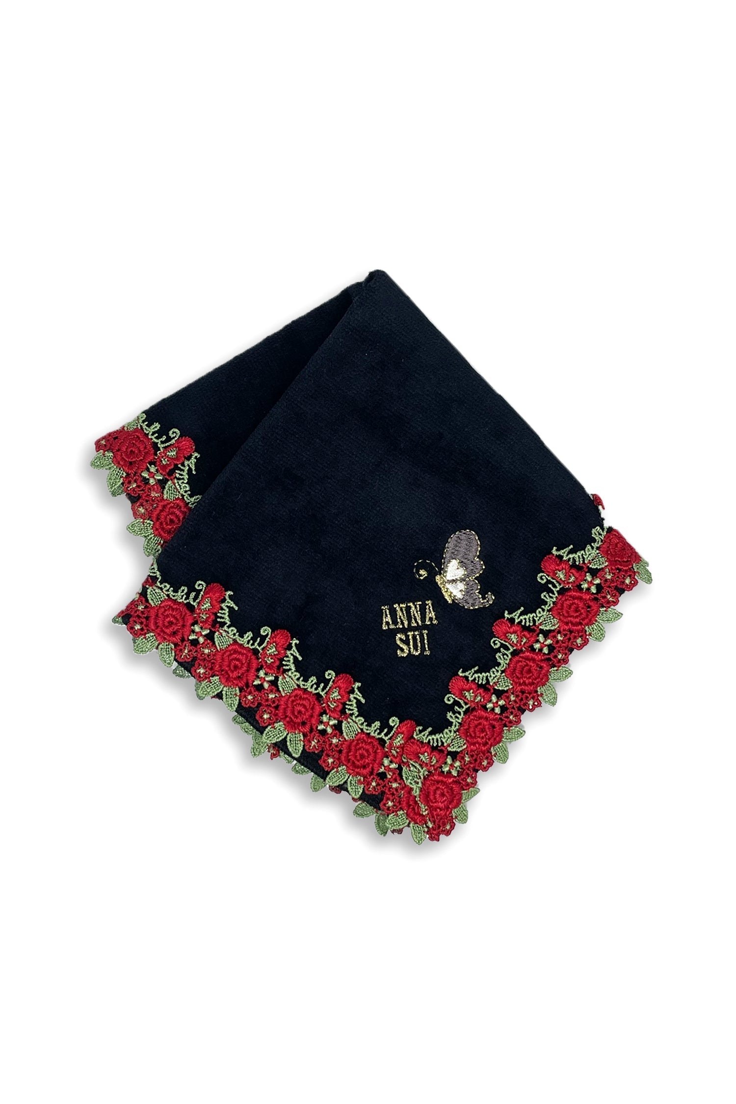Rose Embroidery Washcloth - Anna Sui Sale