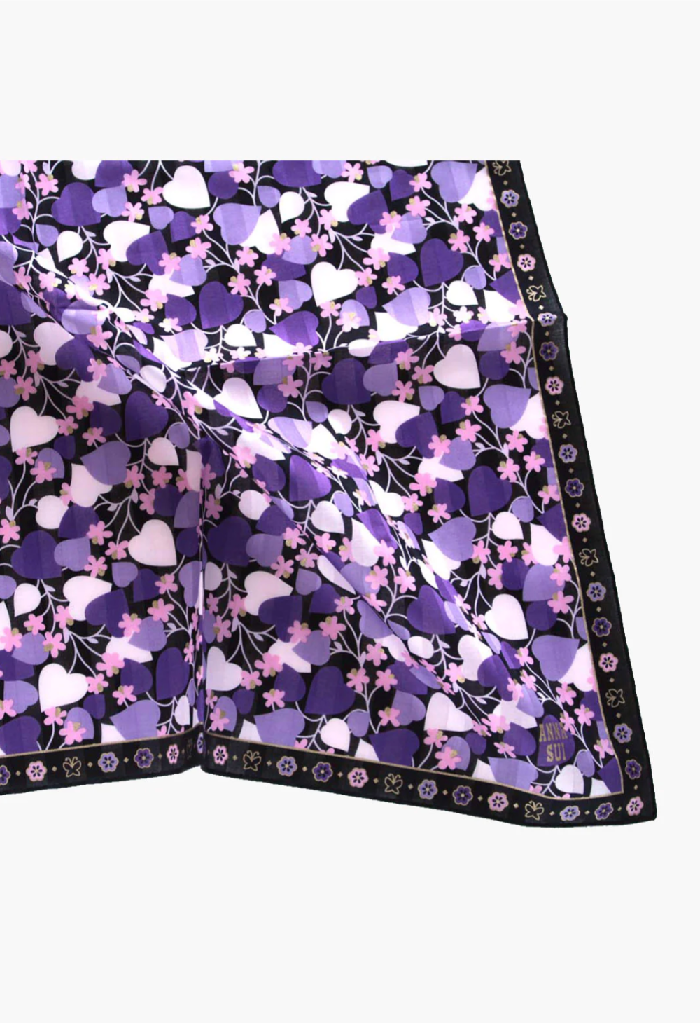 Blooming Hearts Handkerchief - Anna Sui Outlet
