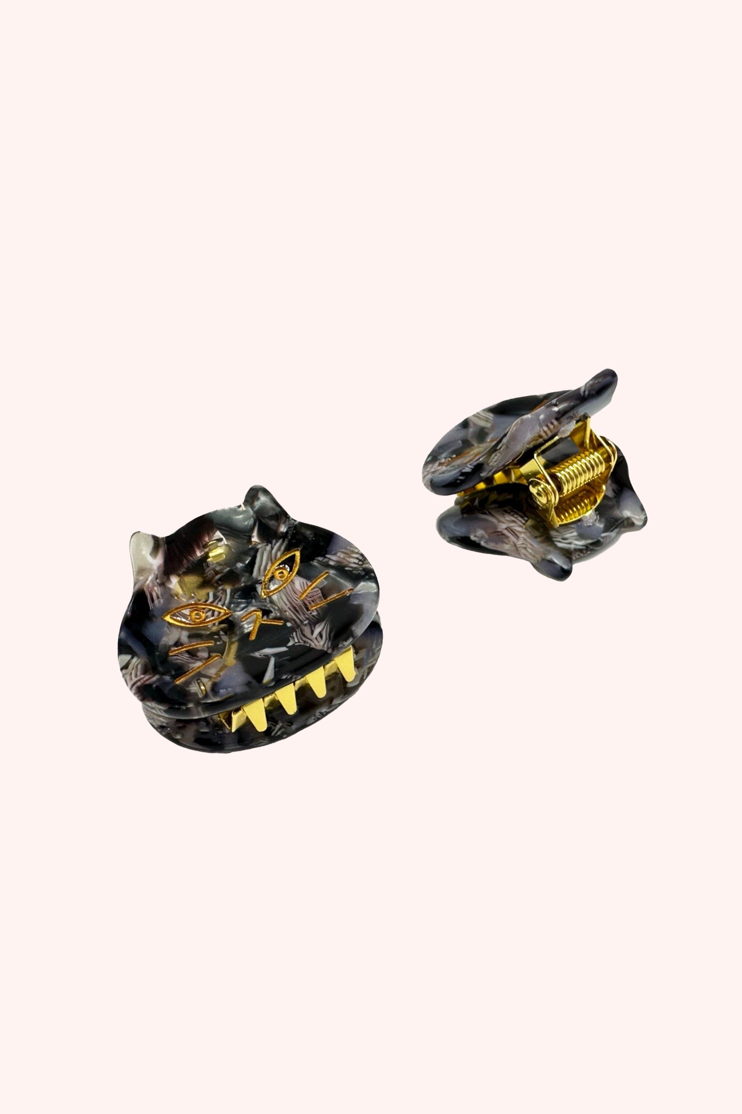 The Cat's Meow Cat Jaw Clip Pair Black Multi - Anna Sui Discount