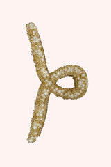 Large Pearl Encrusted French Jaw Clip Ivory - Anna Sui Discount