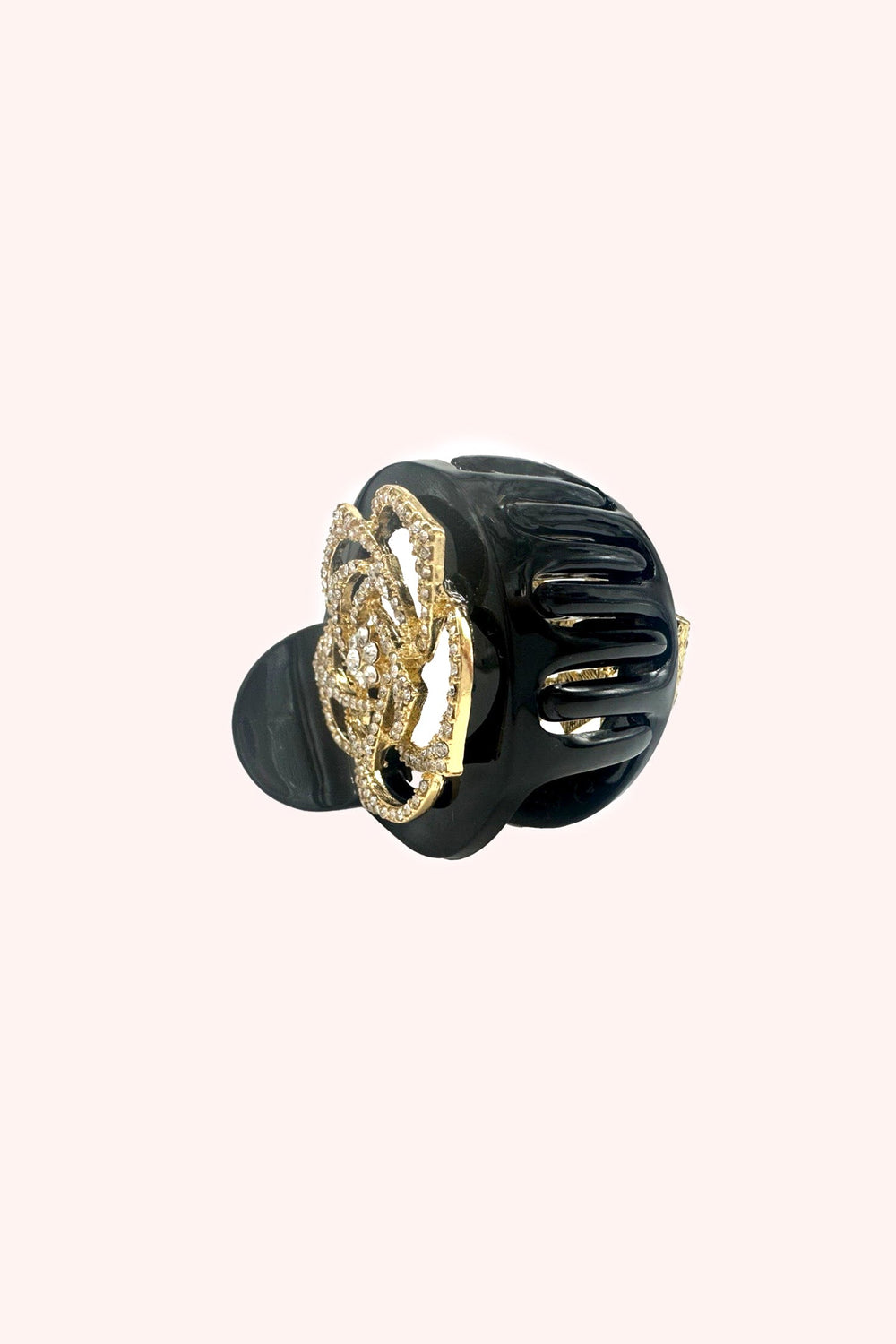 Gemstone Rose Claw Clip - Black - Anna Sui Online