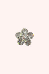 Gemstone Flower Hair Pin - Silver - Anna Sui Outlet
