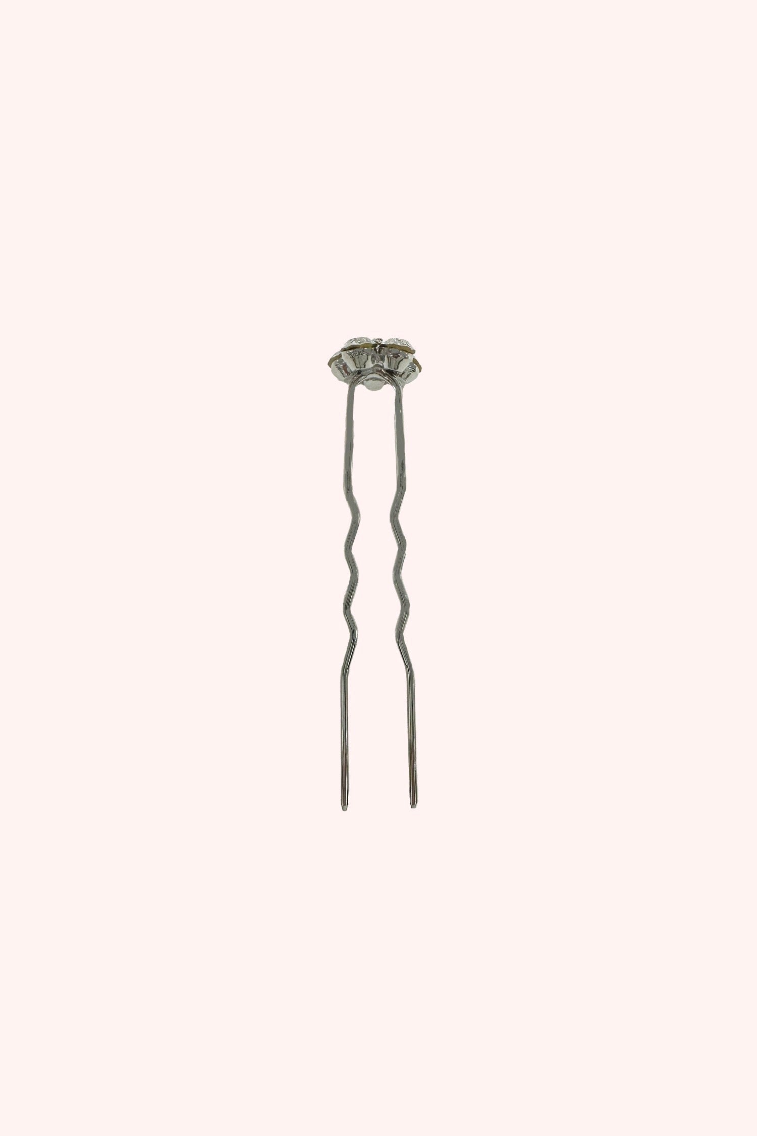Gemstone Flower Hair Pin - Silver - Anna Sui Outlet