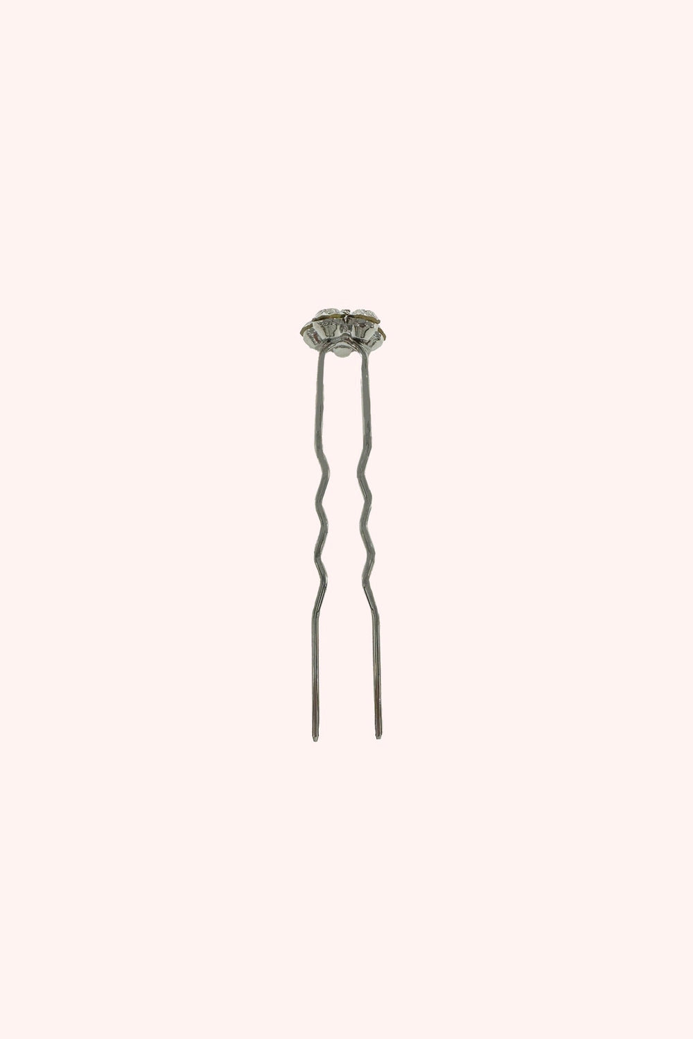 Gemstone Flower Hair Pin - Silver - Anna Sui Outlet