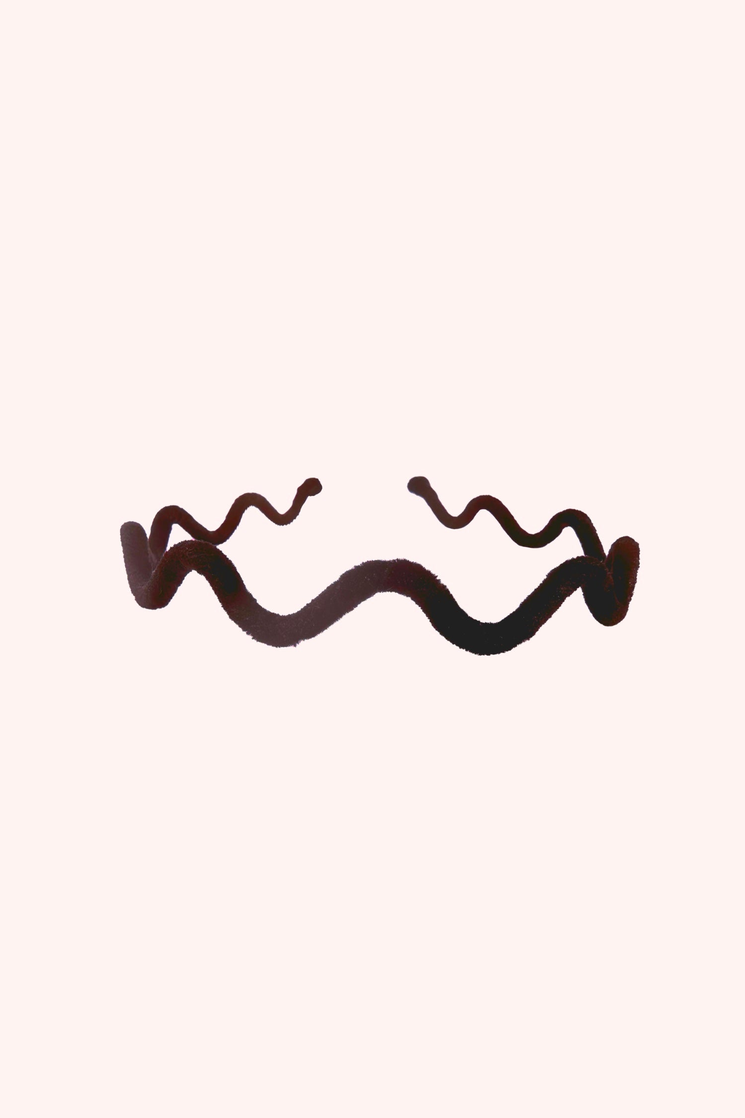 Wavy Velvet Headband Burgundy - Anna Sui US