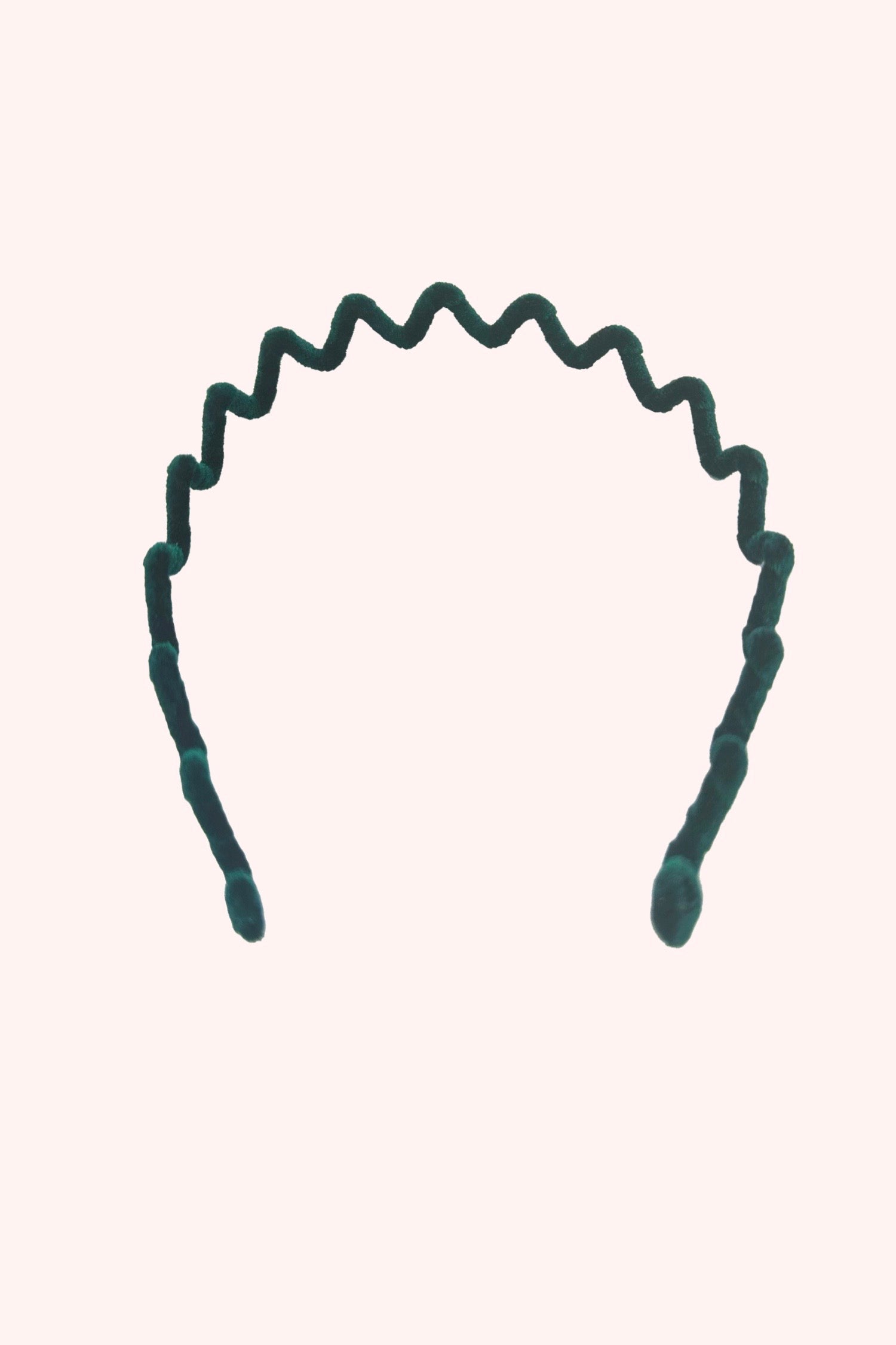 Wavy Velvet Headband Emerald - Anna Sui Sale