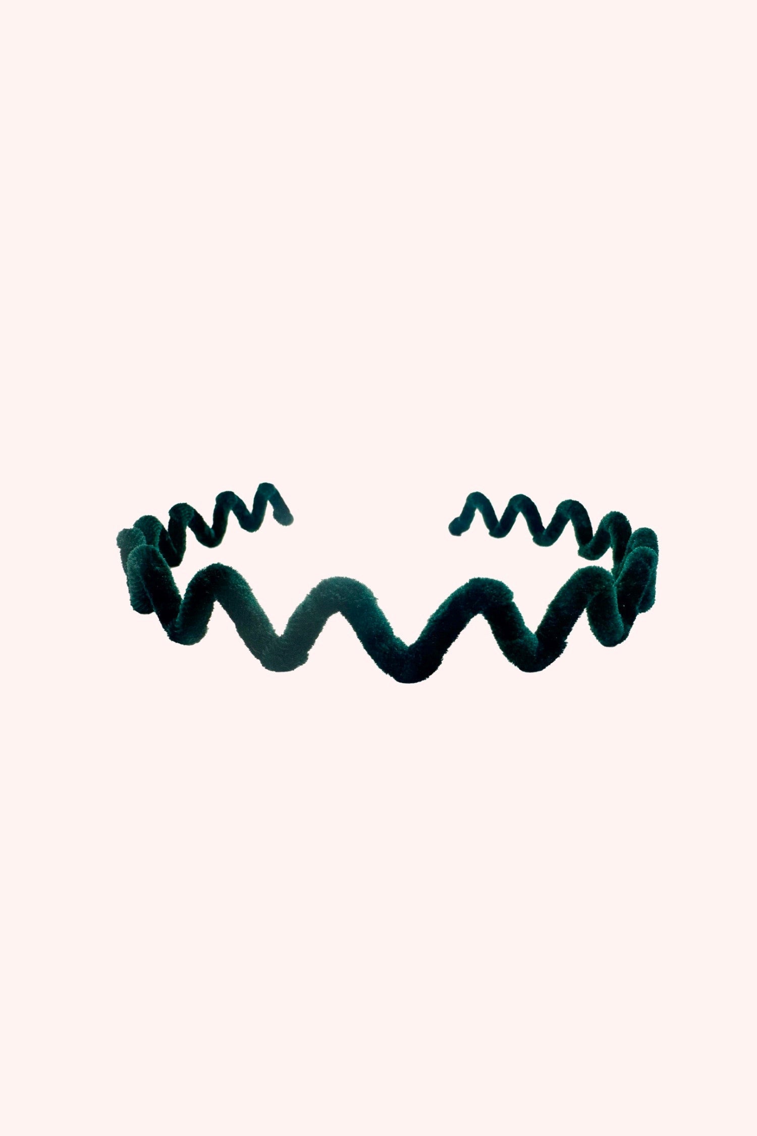 Wavy Velvet Headband Emerald - Anna Sui Sale