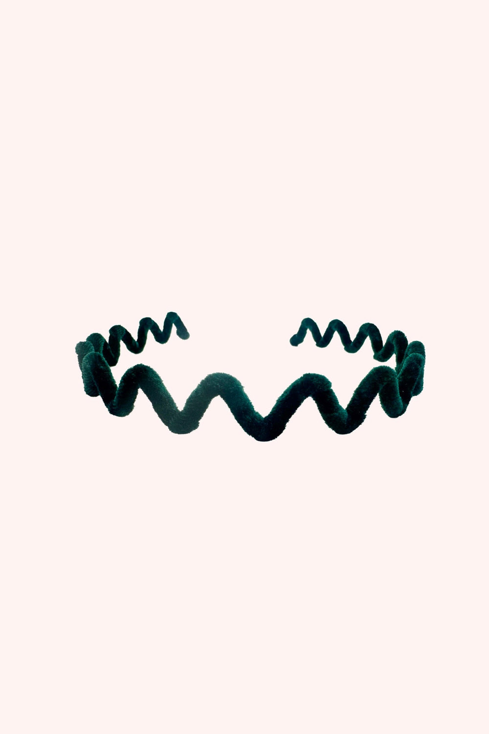 Wavy Velvet Headband Emerald - Anna Sui Sale