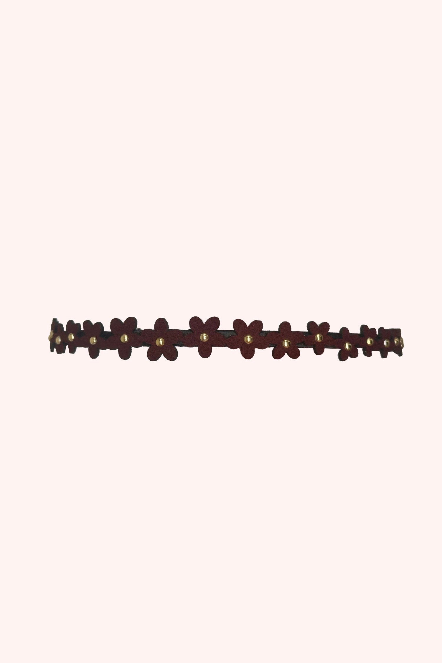 Forget Me Not Headband - Maroon - Anna Sui Outlet