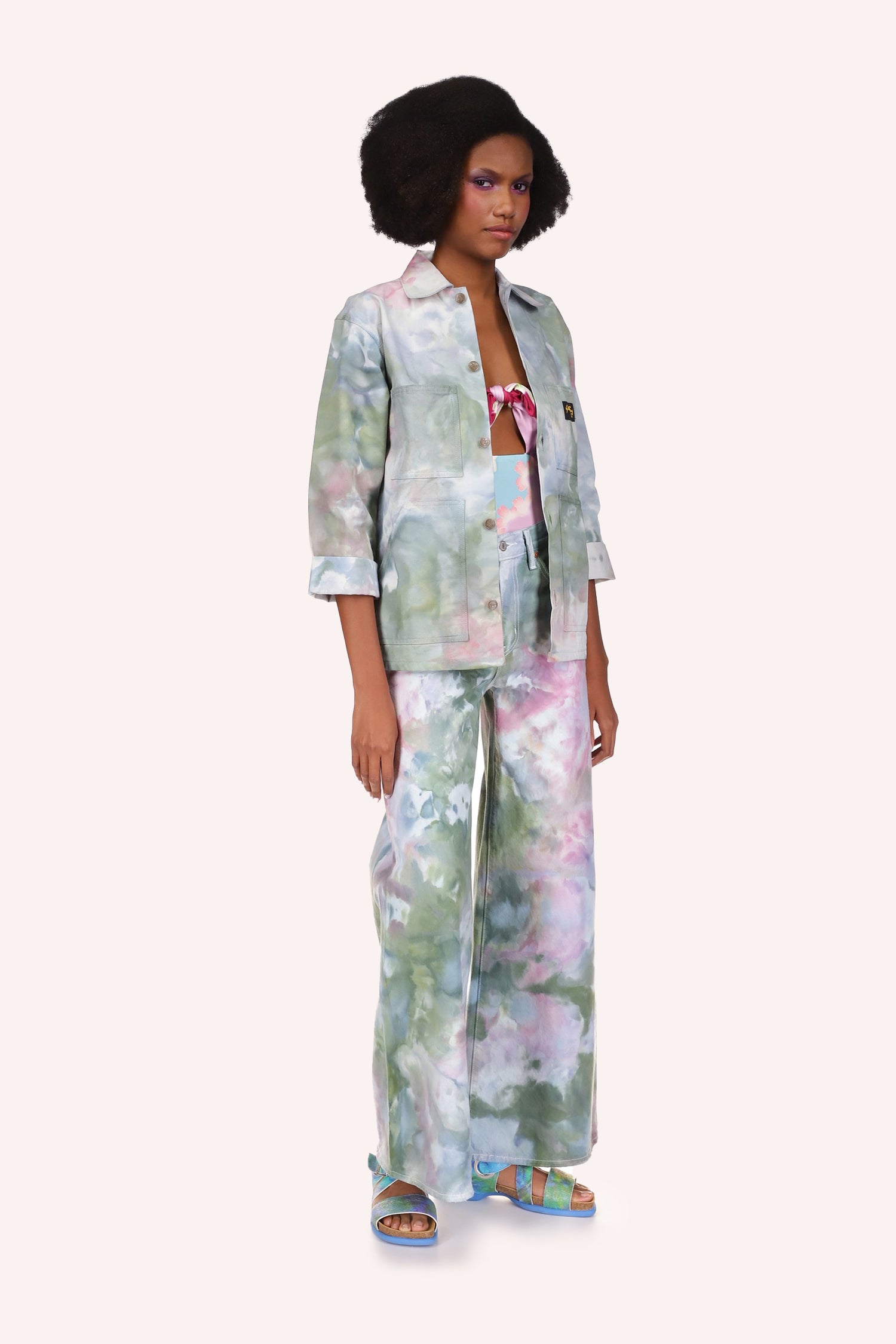 Ocean Tie Dye Jacket - Anna Sui Outlet