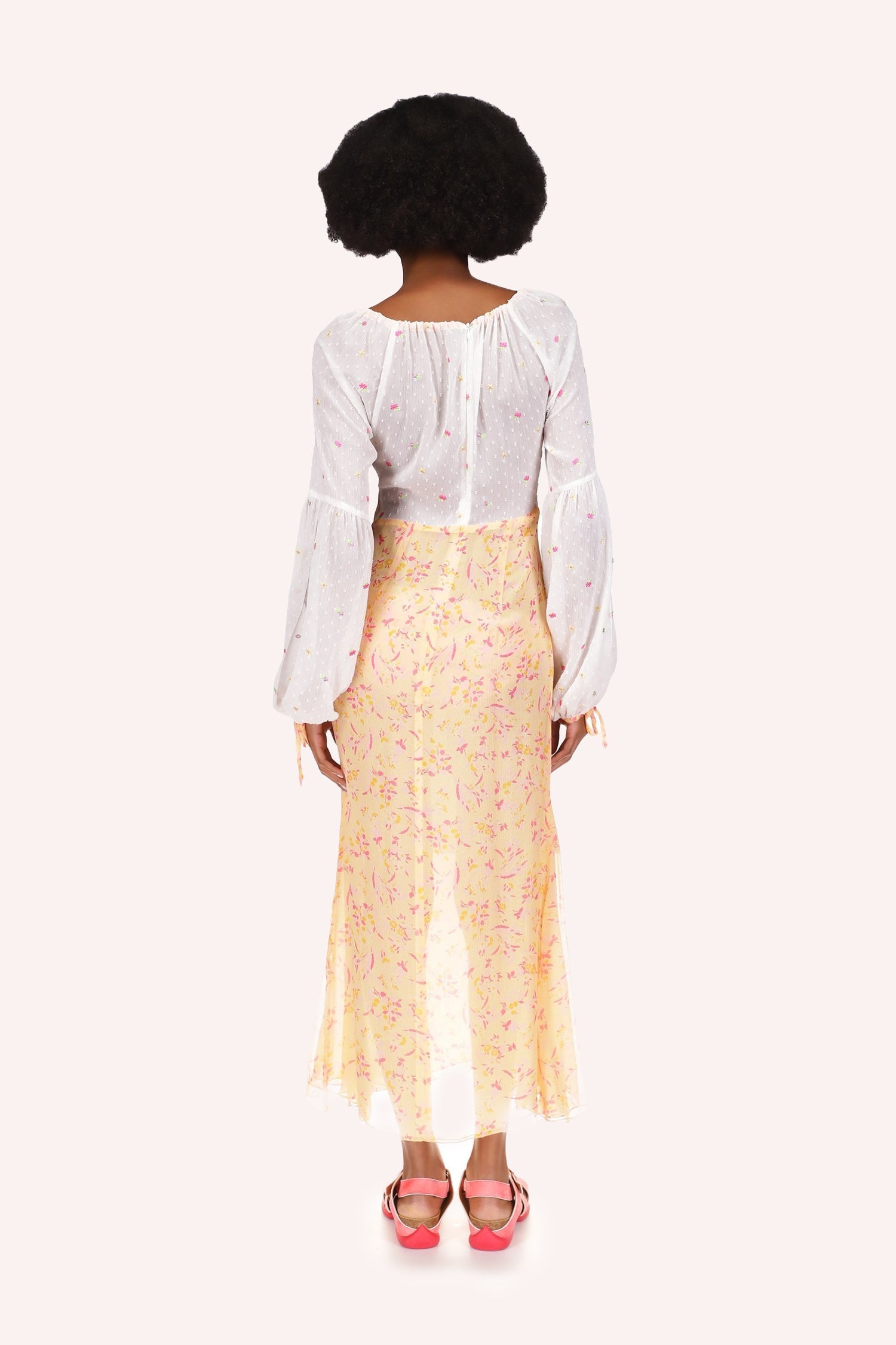Floral Swiss Dot & Arcadia Blossom Princess Dress - Anna Sui Sale