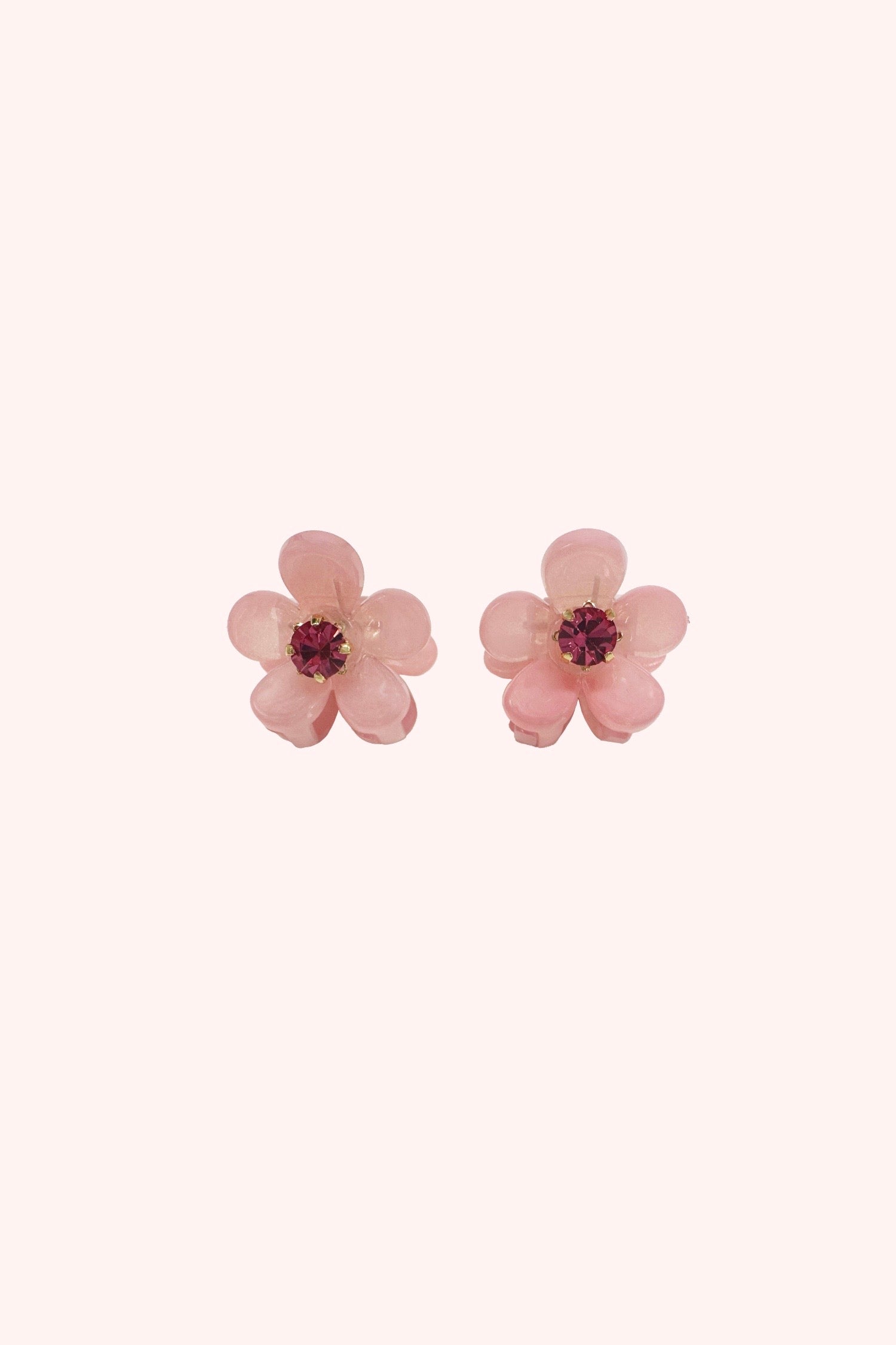 Mini Daisy Claw Clip Pair Pink Rose - Anna Sui Discount