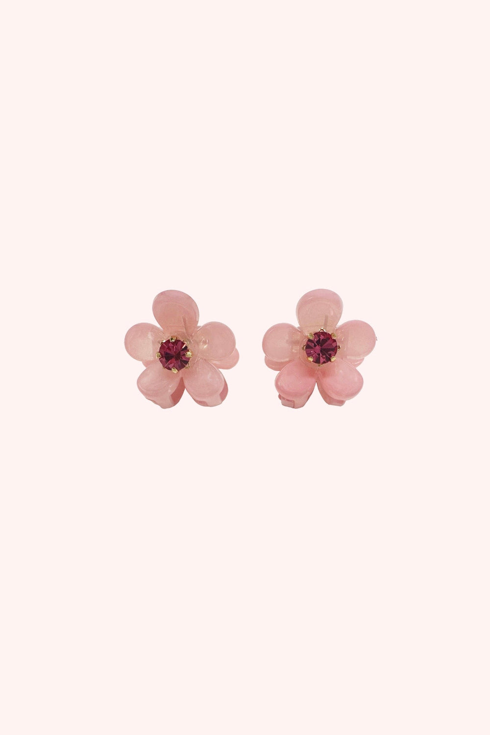 Mini Daisy Claw Clip Pair Pink Rose - Anna Sui Discount