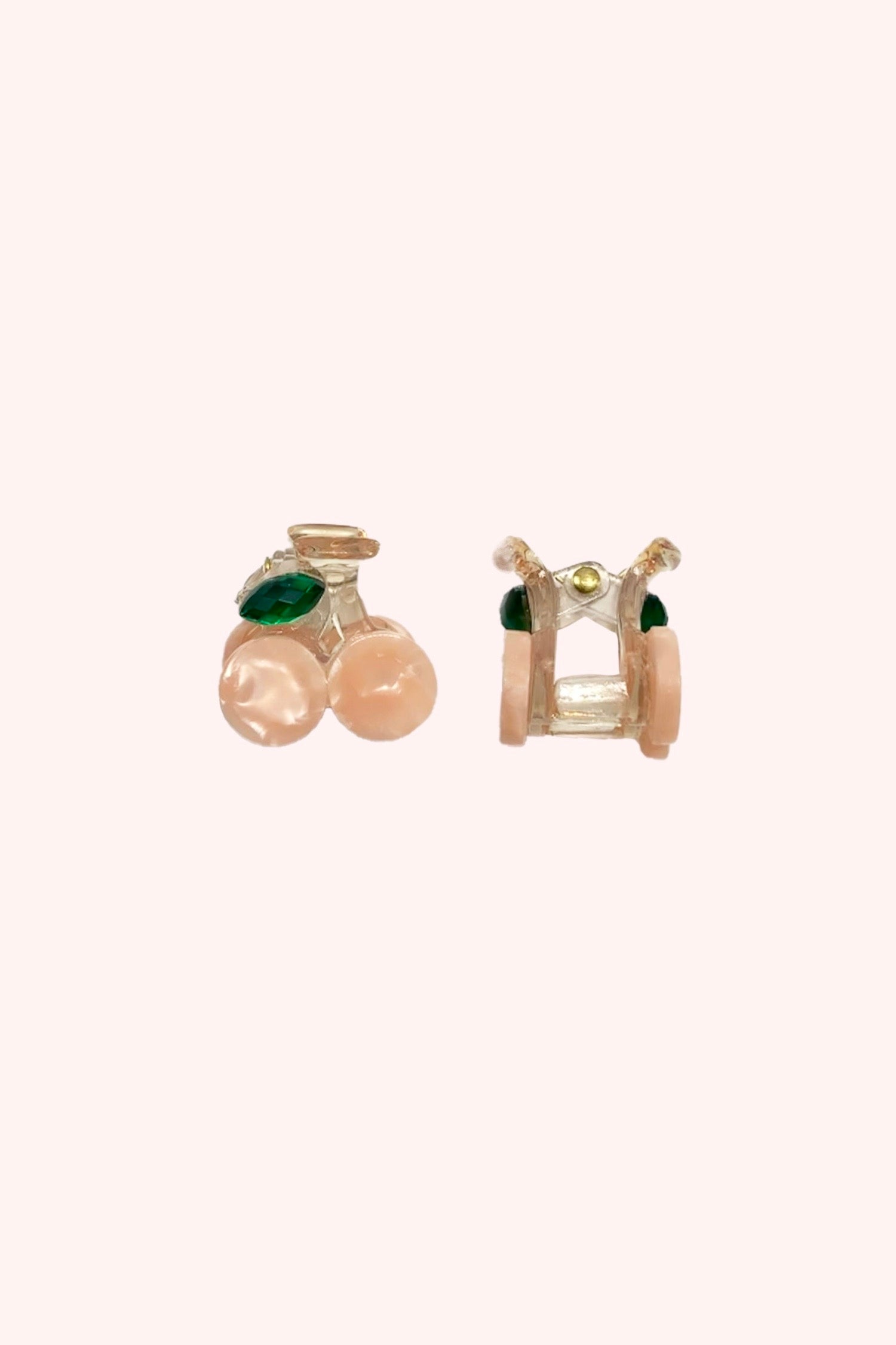 Cutie Mini Cherry Jaw Clip Peach Pearl - Anna Sui Discount