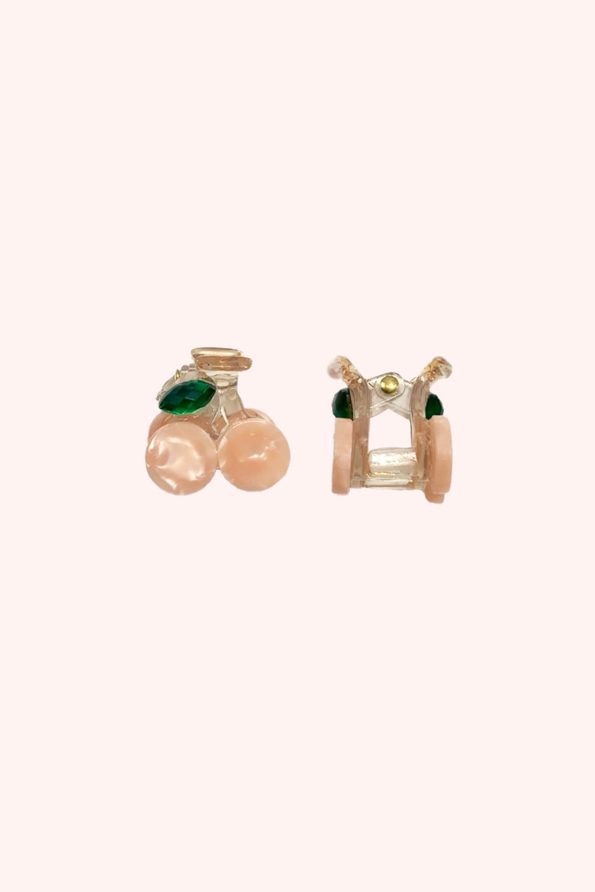 Cutie Mini Cherry Jaw Clip Peach Pearl - Anna Sui Discount