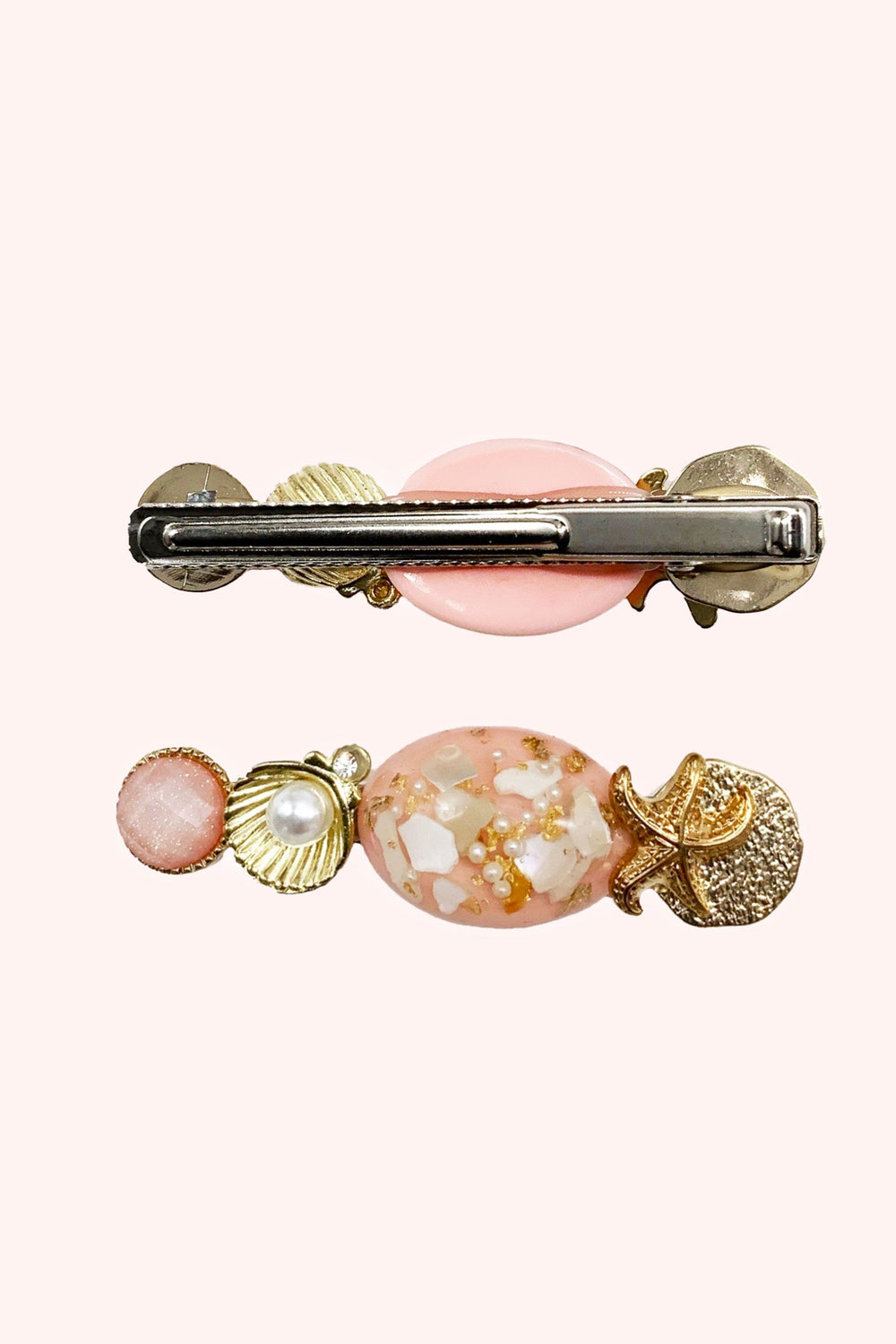 Mermaid Shell Clamp Clip - Pink - Anna Sui US