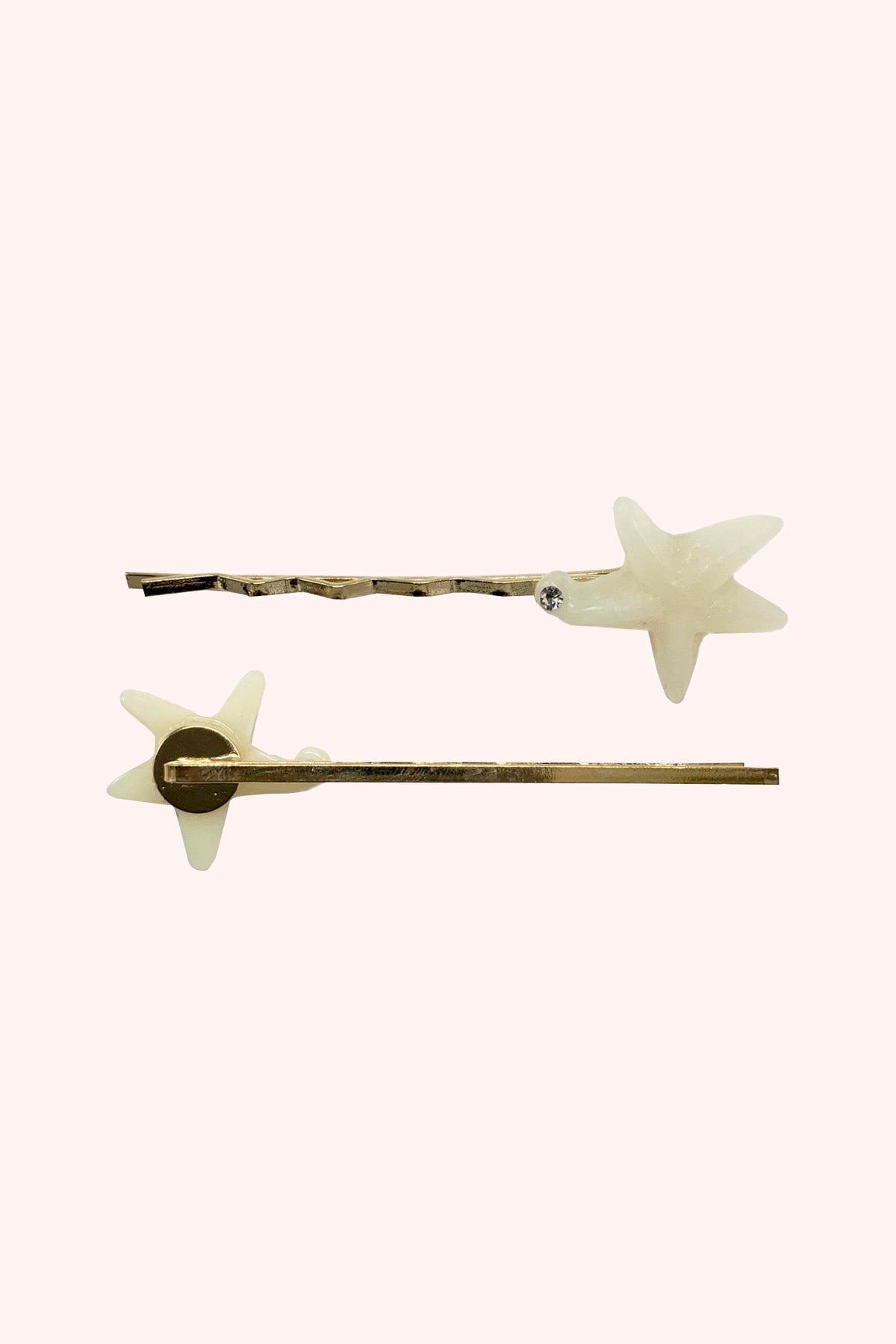 Ivory Starfish Hair Pin Pair - Anna Sui Online