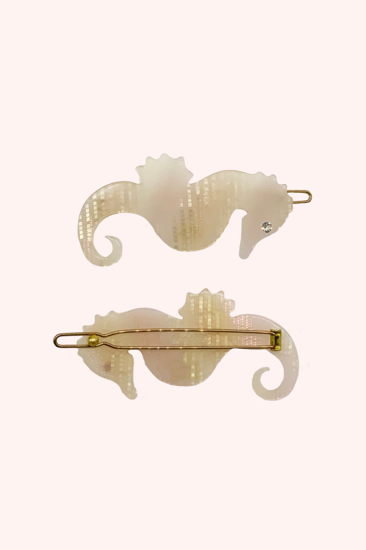 Sweet Seahorse Hair Pin Pink Glitz - Anna Sui Discount