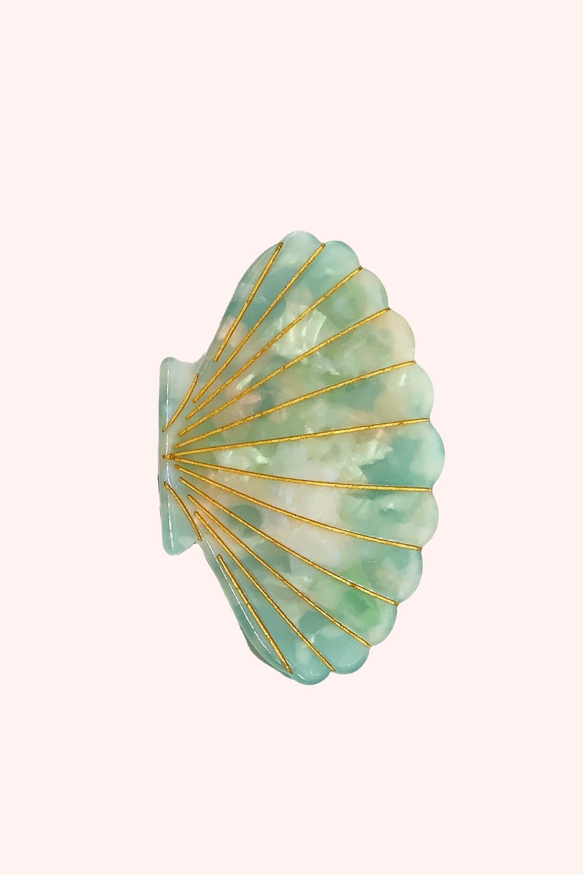 Large Light Aqua Sea Shell Clamp Clip - Anna Sui US