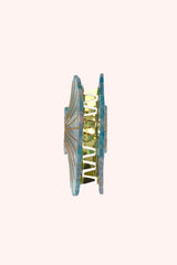 Large Blue Marine Pastel Sea Shell Jaw Clip - Anna Sui Sale