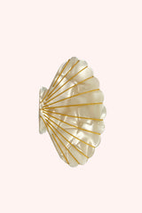 Large Ivory Pastel Sea Shell Jaw Clip - Anna Sui Outlet