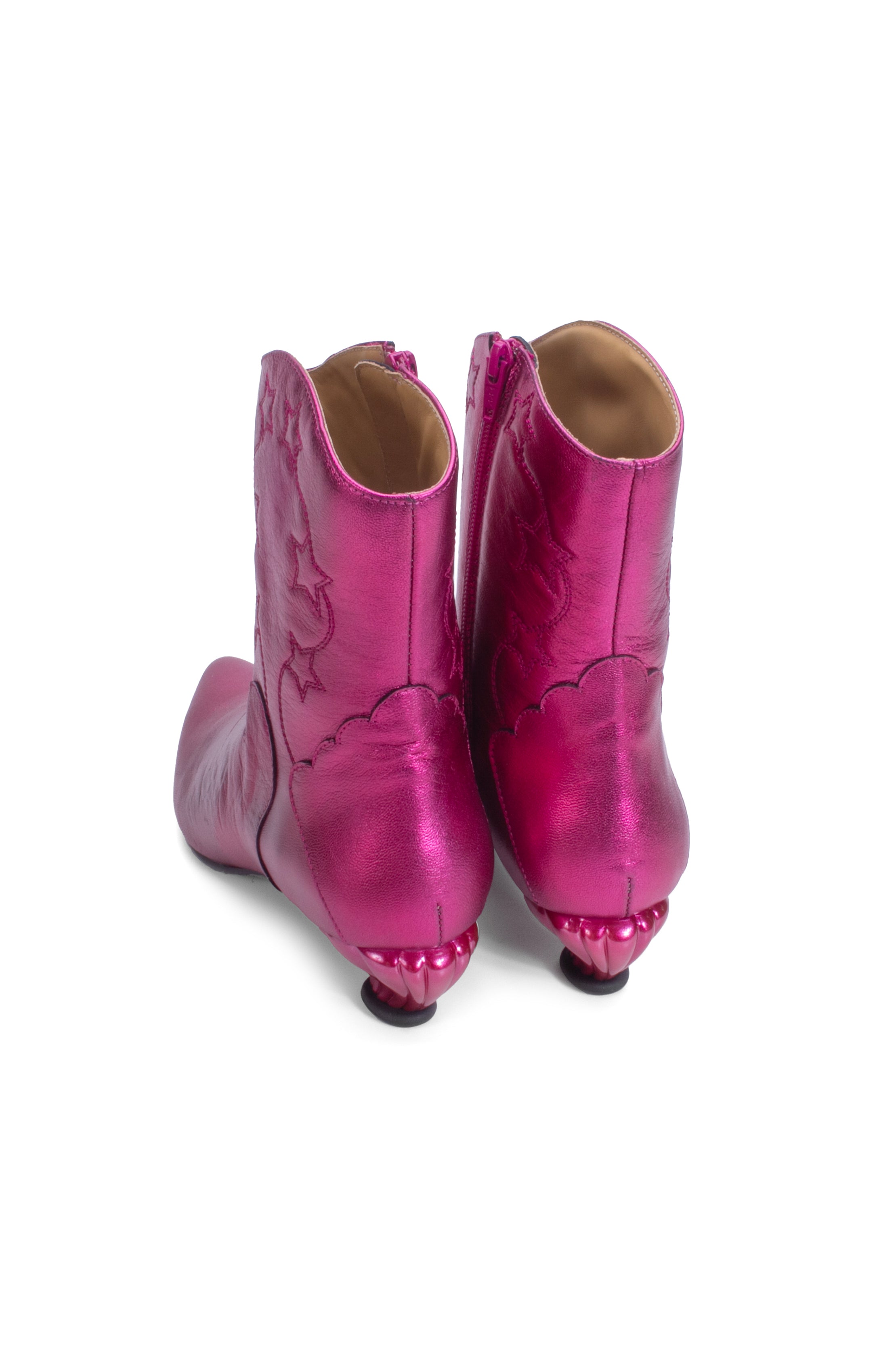 John Fluevog Western Boot - Metallic Azalea - Anna Sui Sale